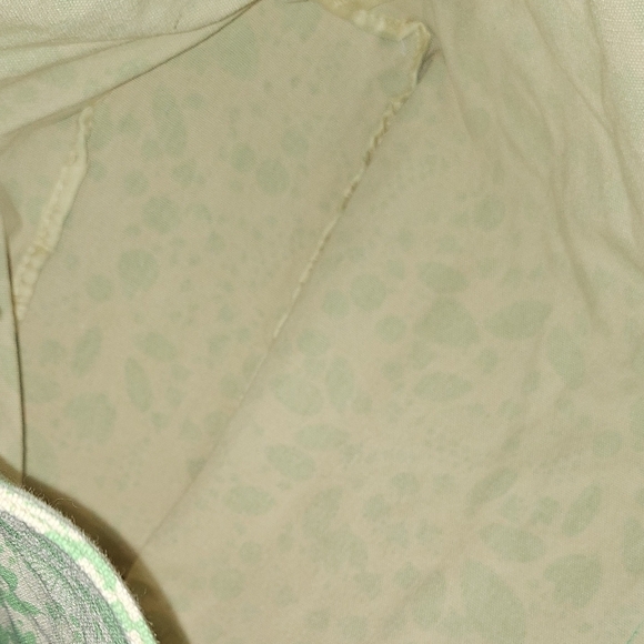 Green Floral Tote Bag New - Picture 4 of 5